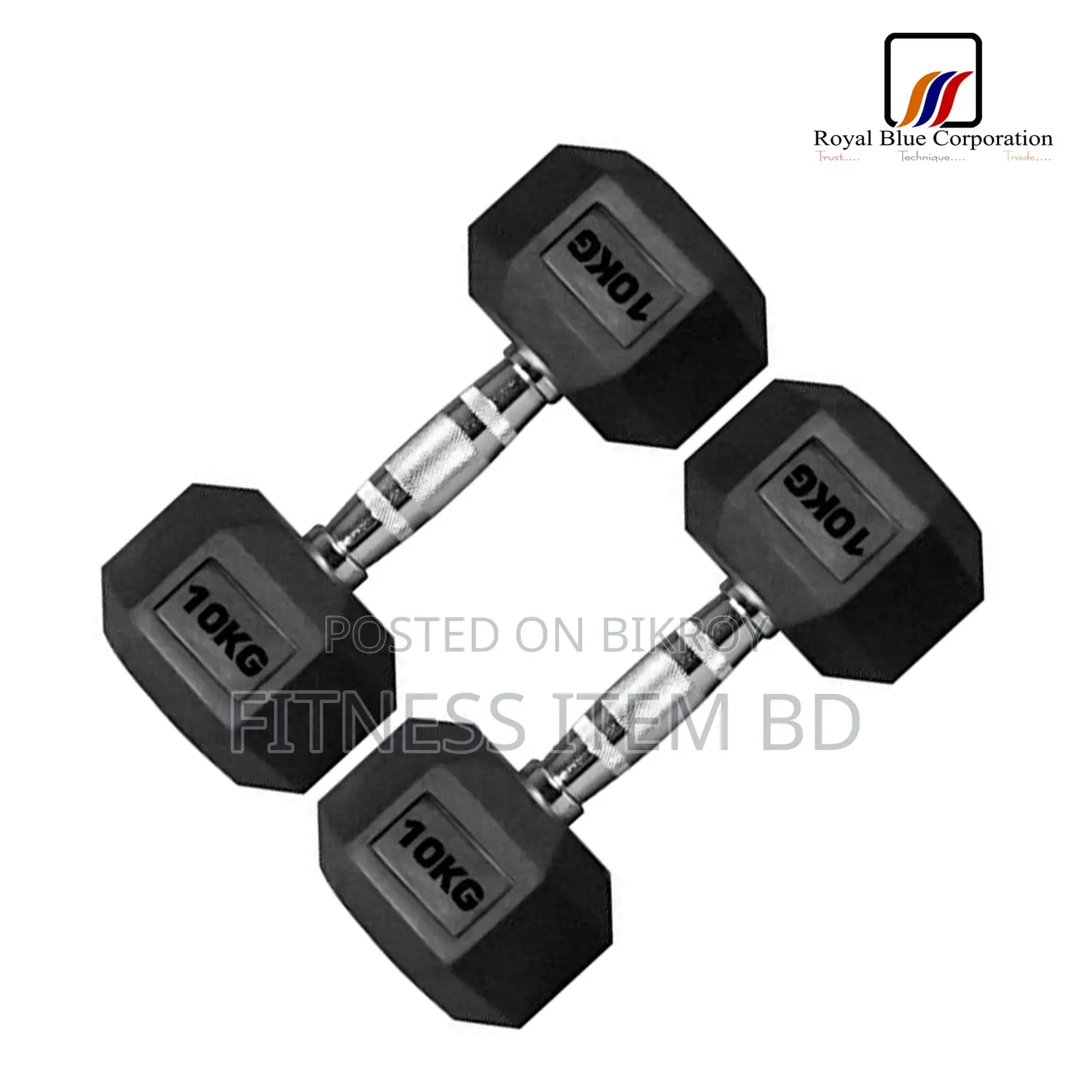 10 kg, two pieces make a total of 20