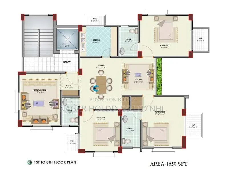 Single-unit Apartment for sale with a Monthly installment