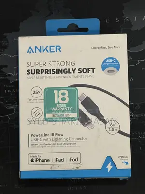 Anker 6ft Fast Charging Cable for iPhone (Original with Receipt) ⚡