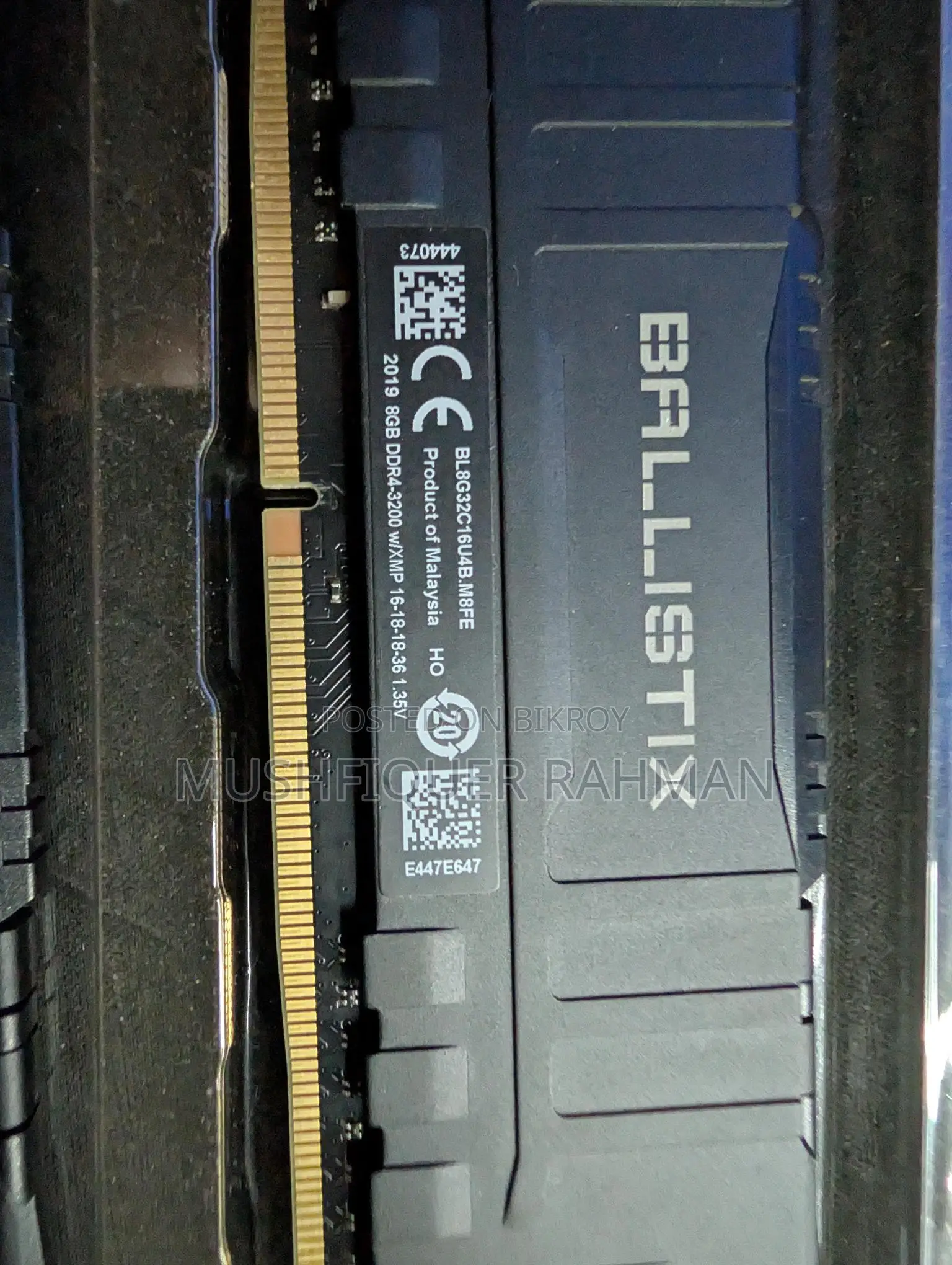 Crucial Ballistics DDR4 8gbx2 Kit 3200mhz