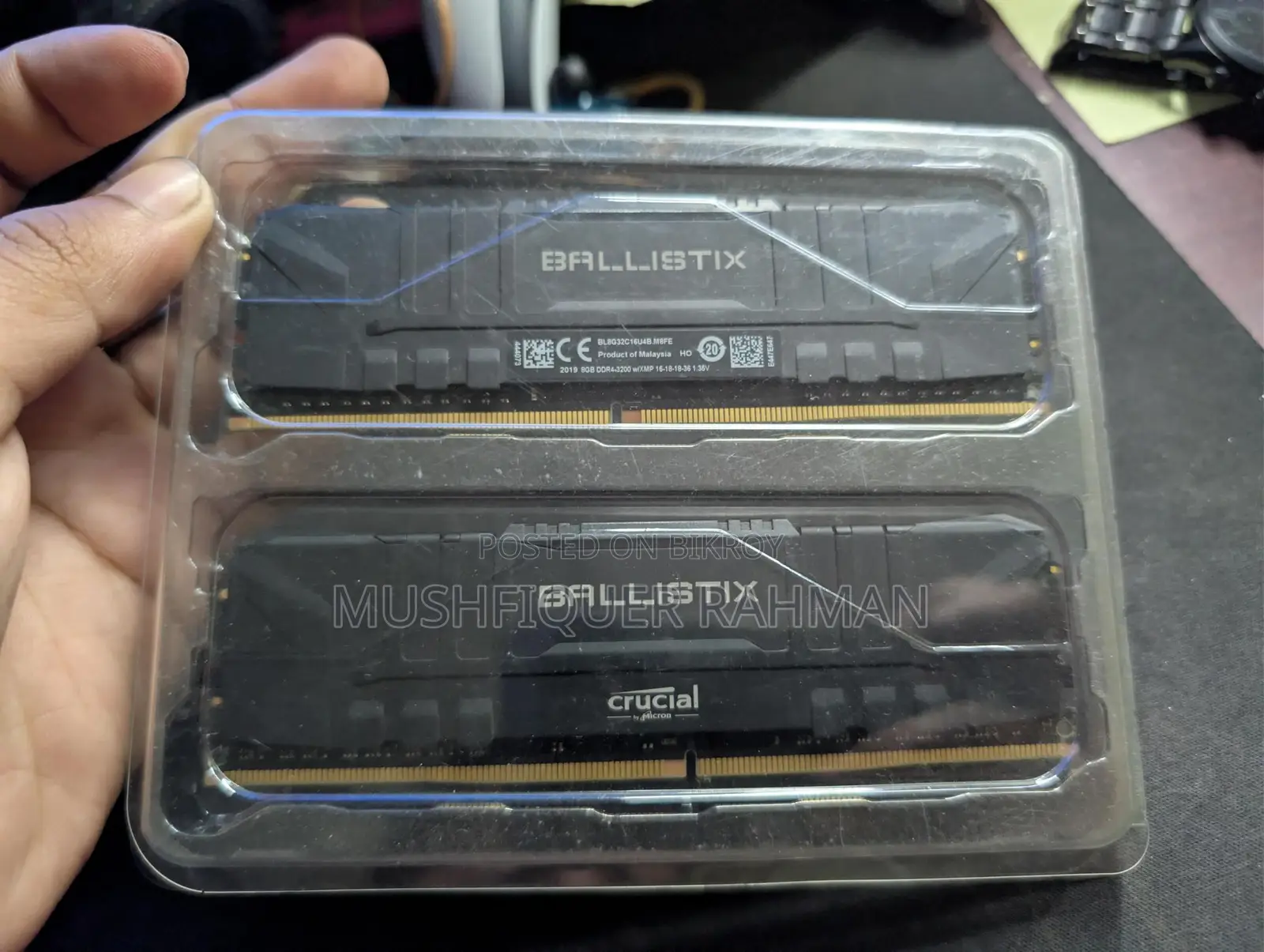 Crucial Ballistics DDR4 8gbx2 Kit 3200mhz