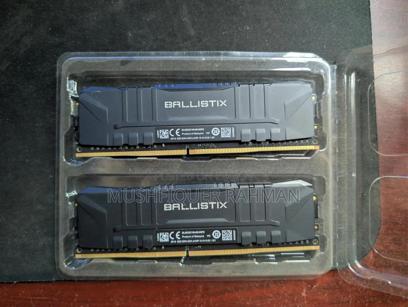 Crucial Ballistics DDR4 8gbx2 Kit 3200mhz