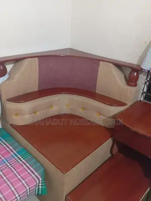 Corner Sofa with Four Stools