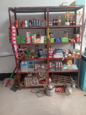 Shop items, rack, showcase