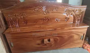 5/7 Feet Teak Wood Semi-Box Bed