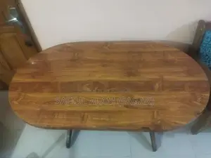 Wooden Dining Table & 6 Foam Chairs