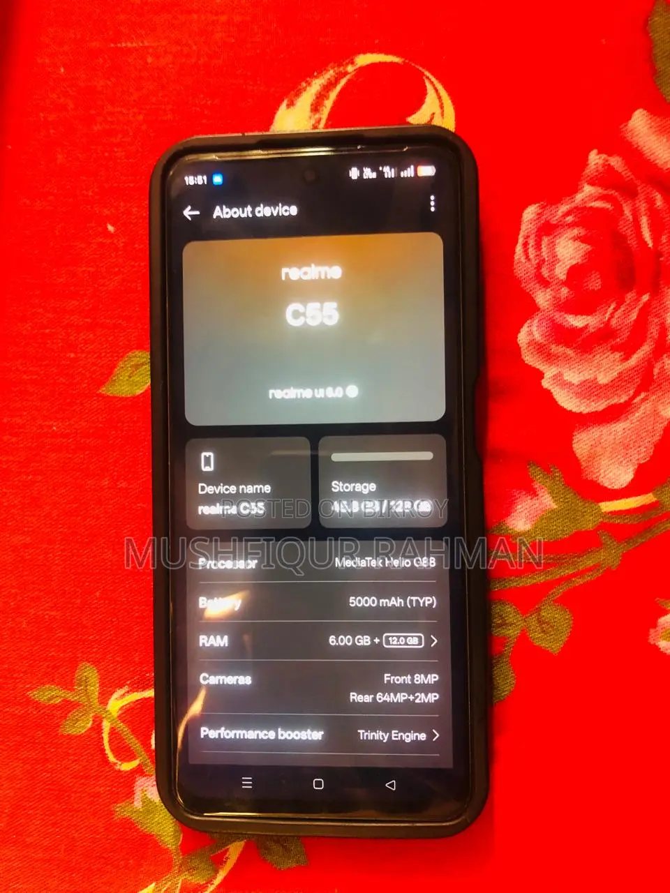 Realme C55 128 GB Black
