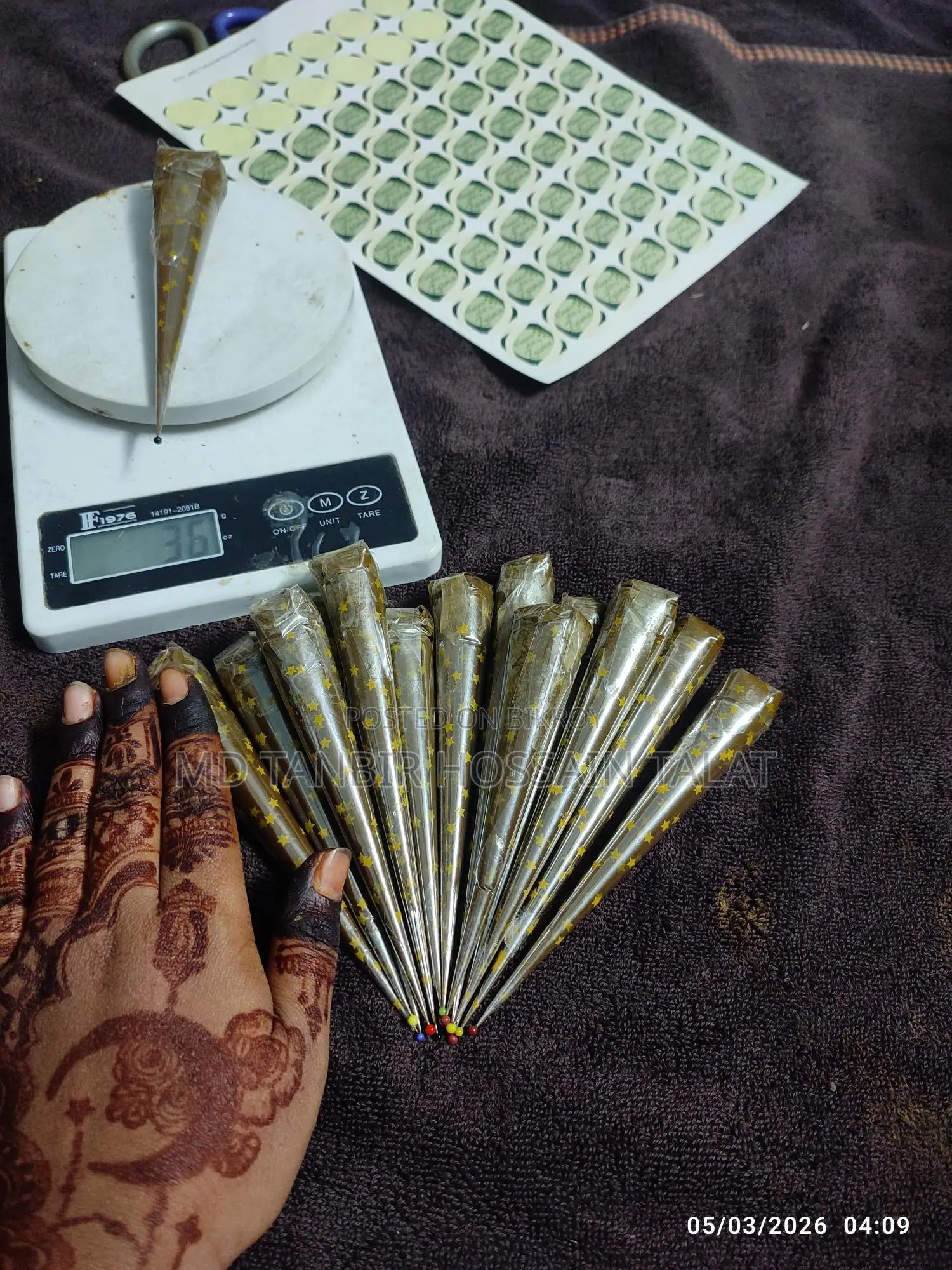 Organic Mehedi Cone