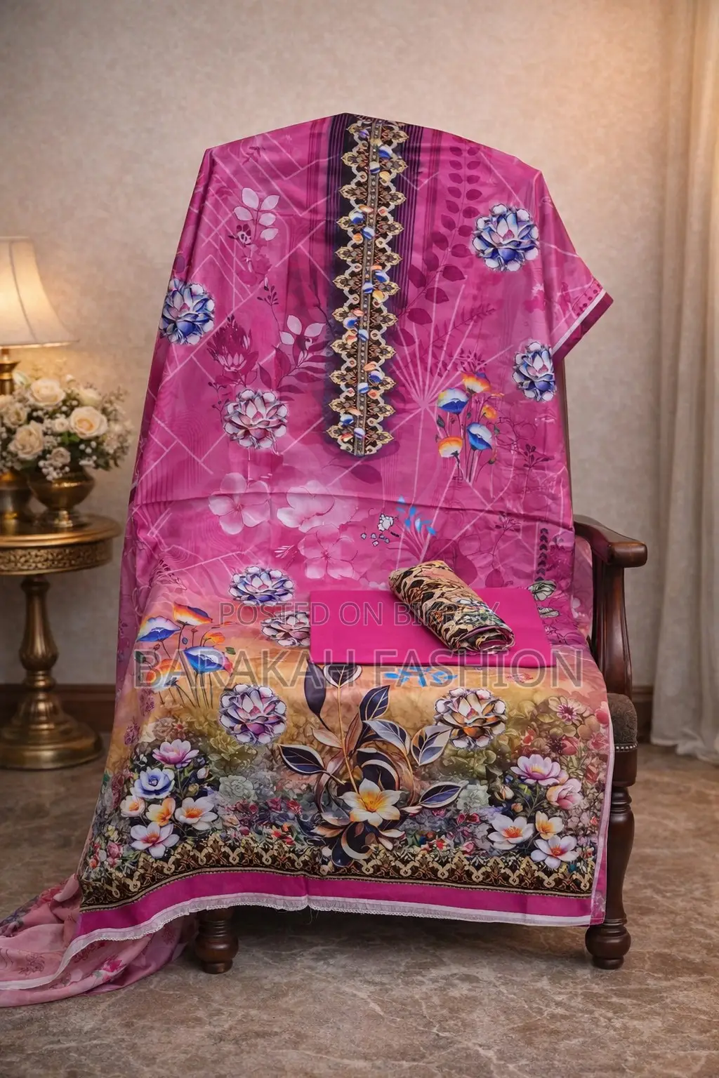 Stylish Unstitched Three-Piece – New Collection, Beautiful Design