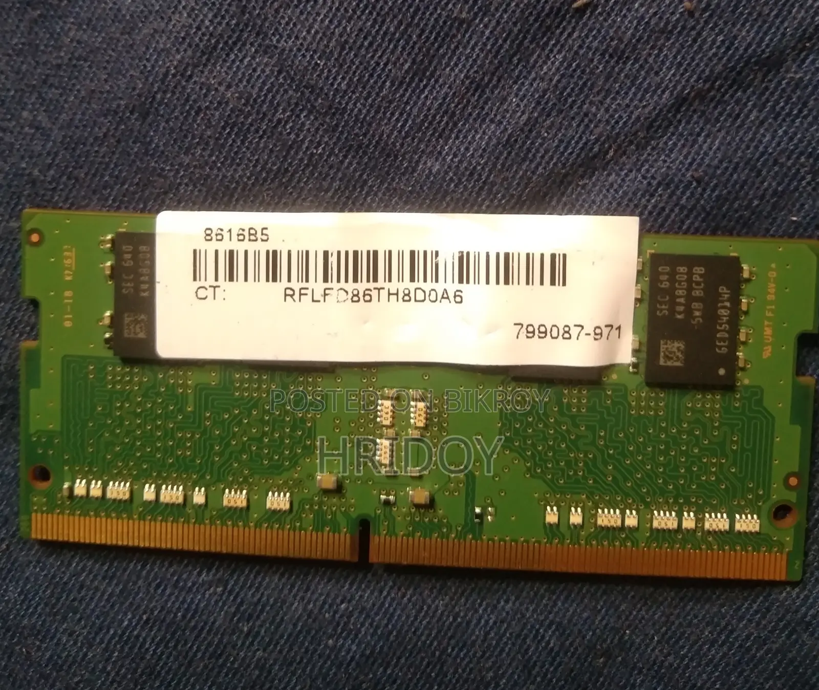 Samsung Original 8GB DDR4 Laptop RAM