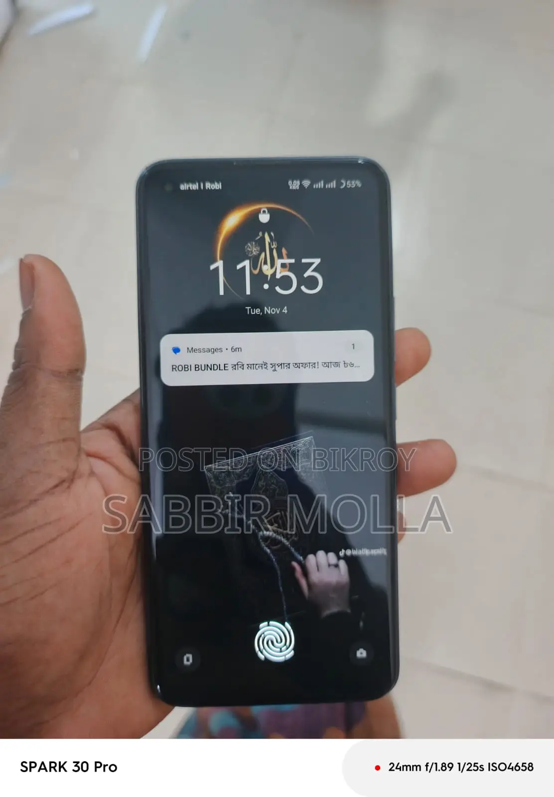 Realme 8 8gb 128 gb (Used)