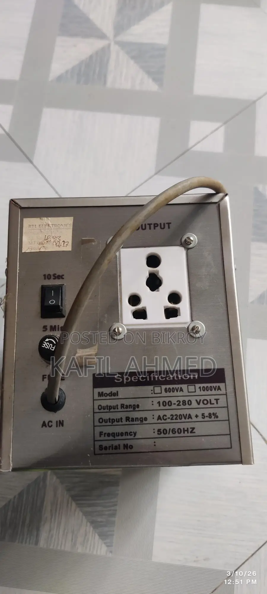 Voltage Stabilizer for Sale