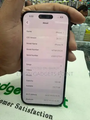 Apple iPhone 15 128 gb just active (Used)