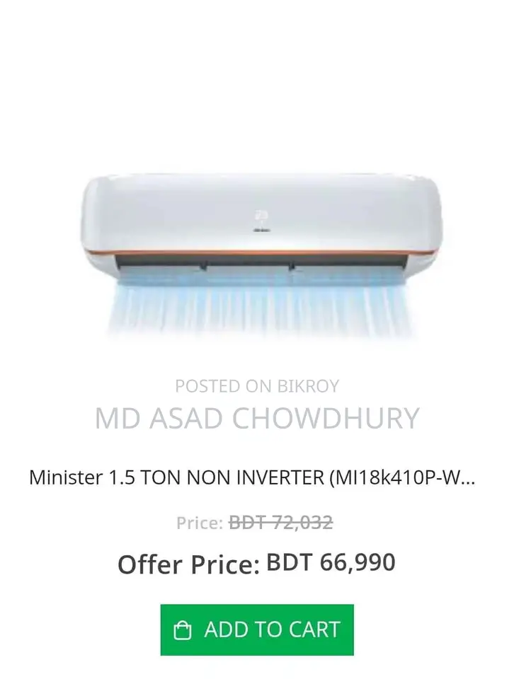 Minister AC 1.5 Ton Non-Inverter