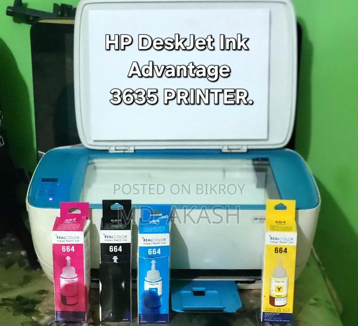 HP DeskJet Ink Advantage 3635 Print Scan Copy Web