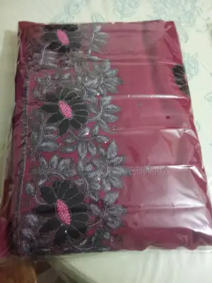 কাজ করা জরজেট শাড়ি ।