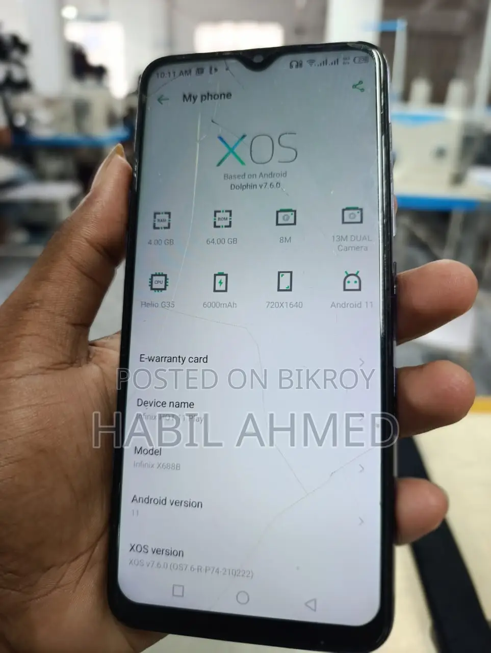 Infinix Hot 10 Play ভালো (Used)