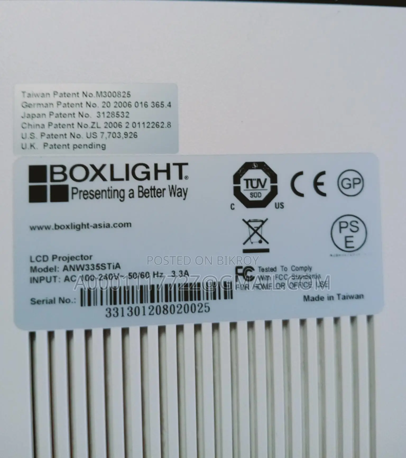 BOXLIGHT ANW335STiA Short Throw Projector Made in Taiwan