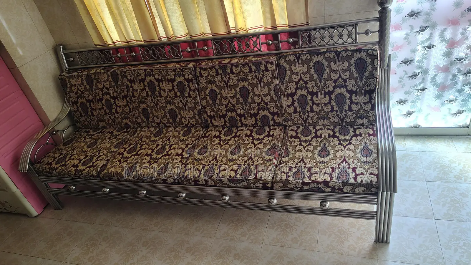 Steel Sofa with Foam Set
