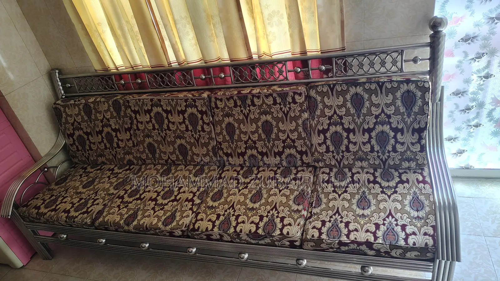 Steel Sofa with Foam Set