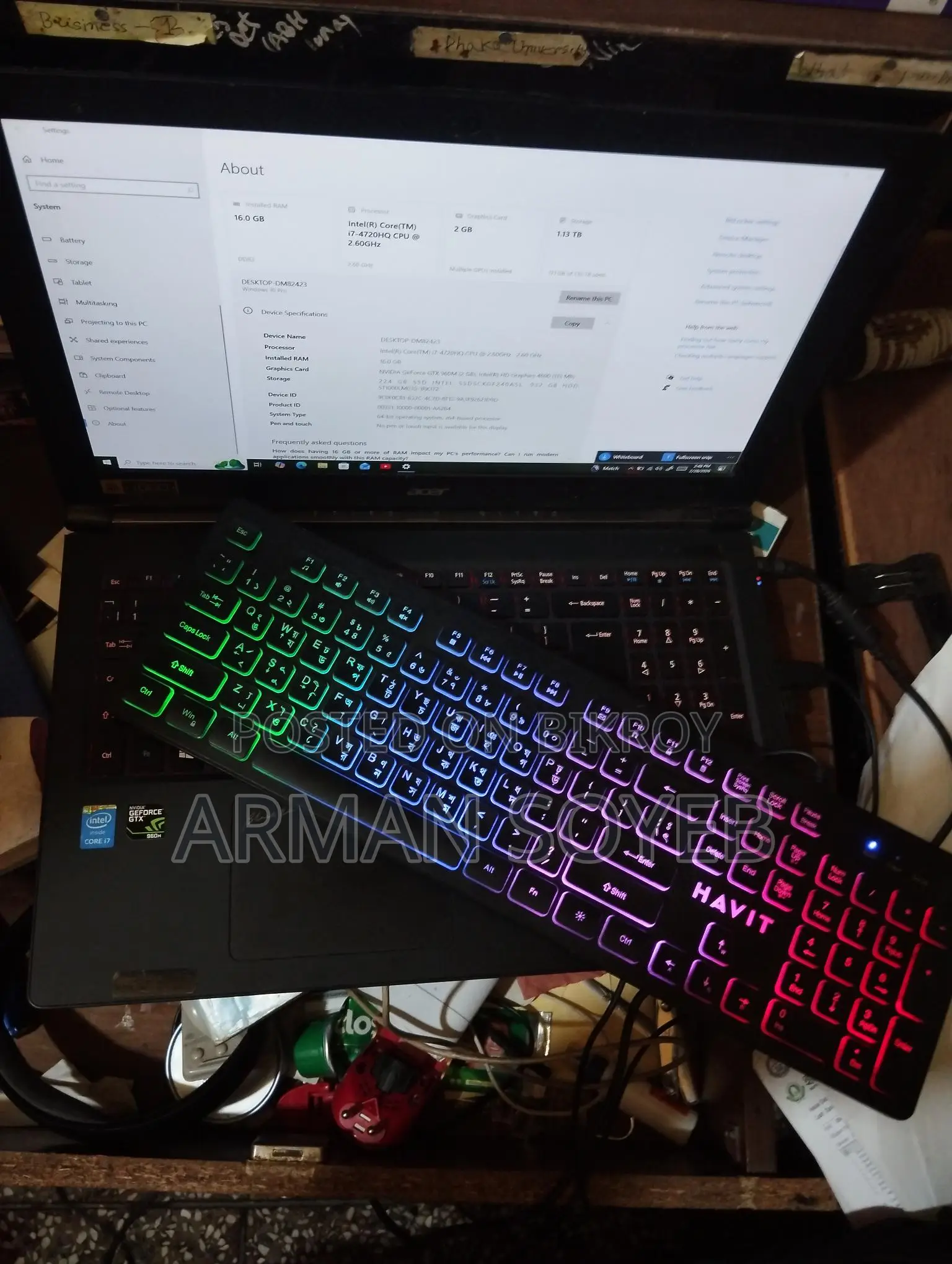 ACER v15 Nitro - Black Edition