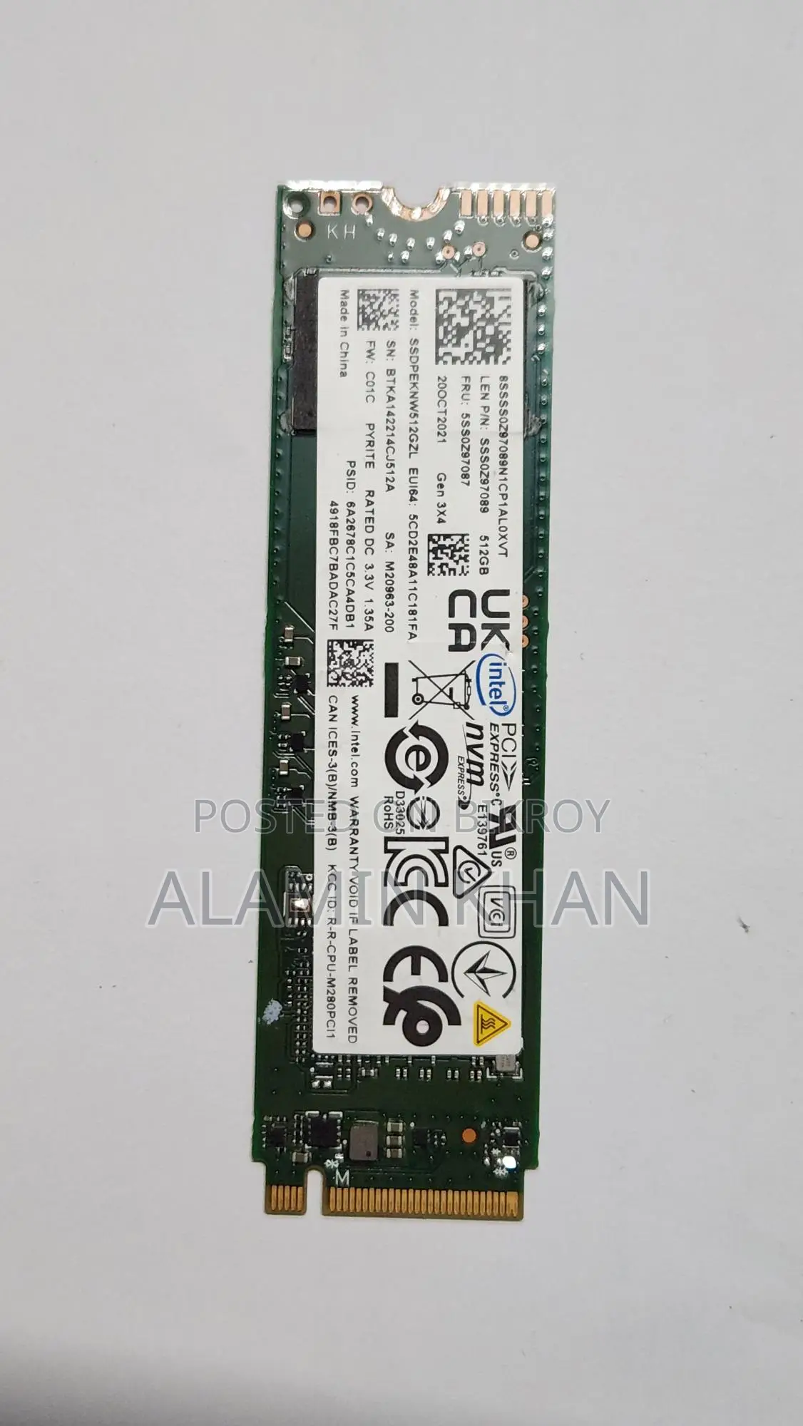 512gb Intel Nvme Ssd
