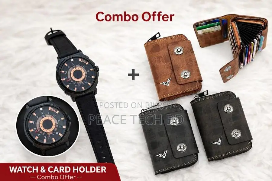 Watch For Men And Moneybag