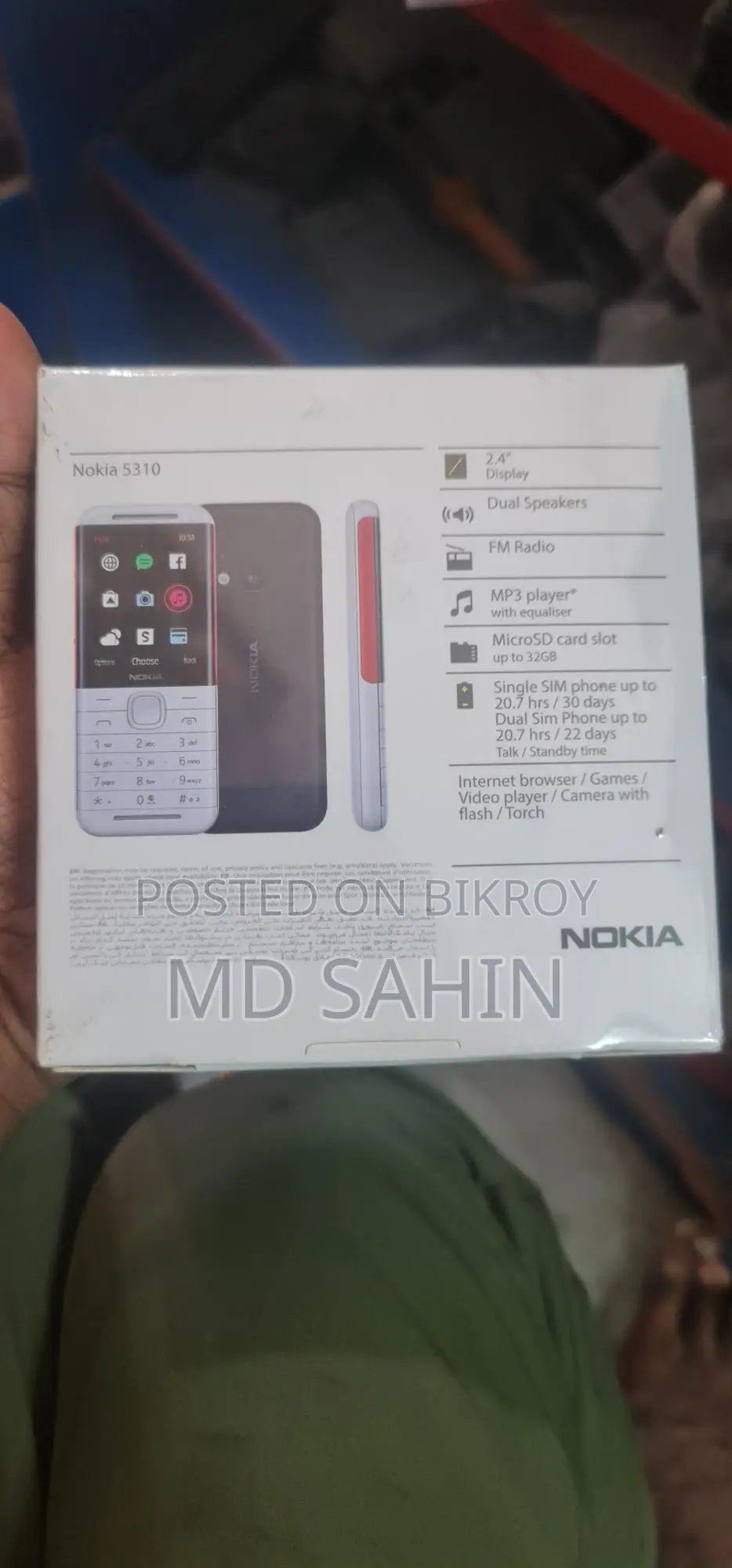 Nokia 5310 Button Phone (Used)