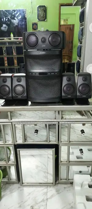 High-Quality Sound System with Five Speakers