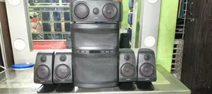 High-Quality Sound System with Five Speakers
