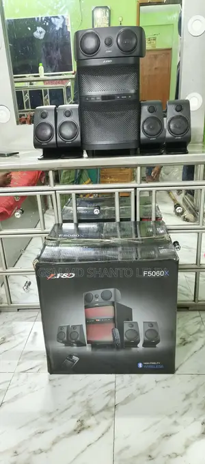 High-Quality Sound System with Five Speakers