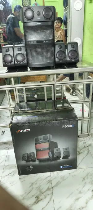 High-Quality Sound System with Five Speakers