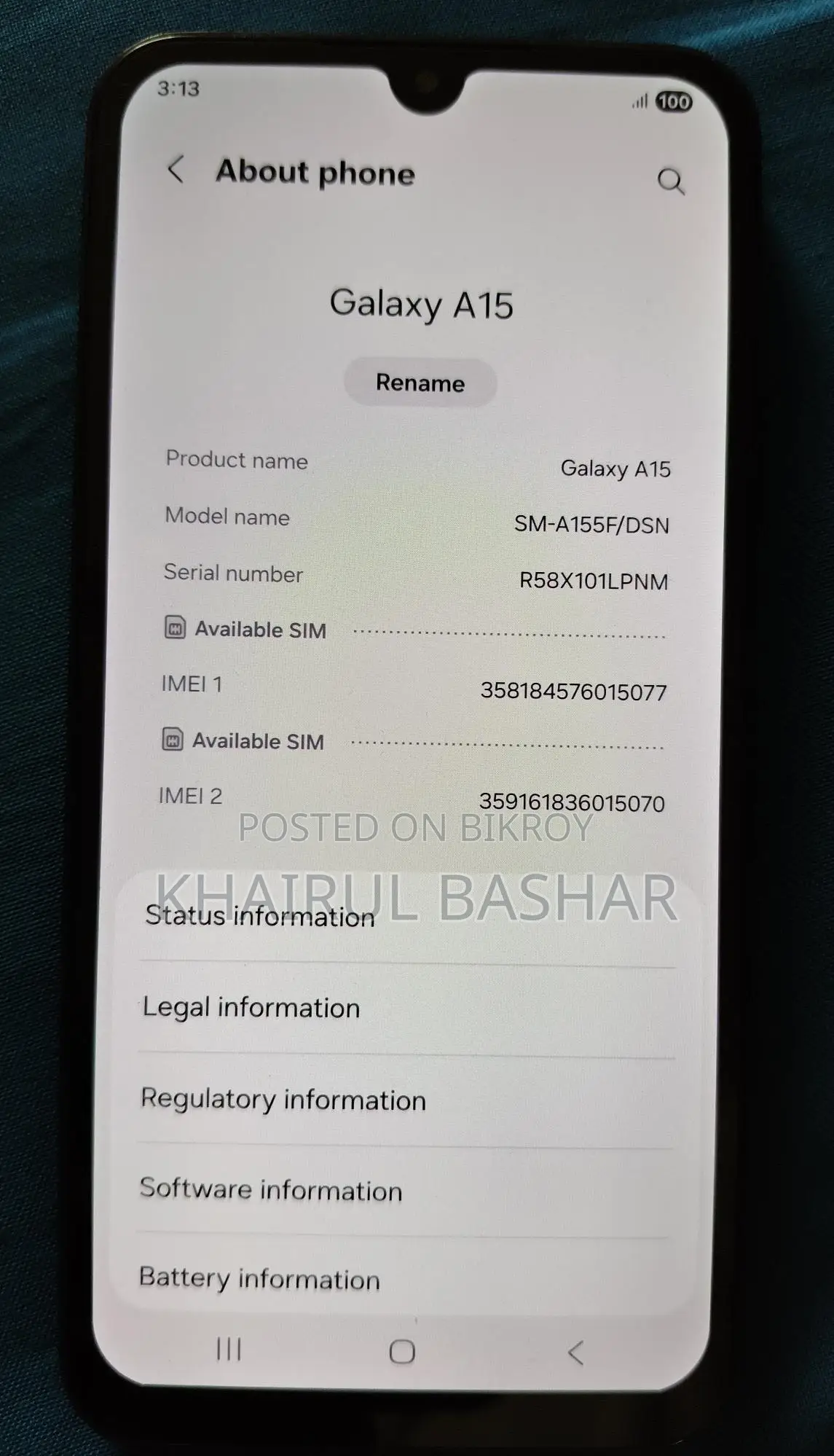 Samsung Galaxy A15 (Used)