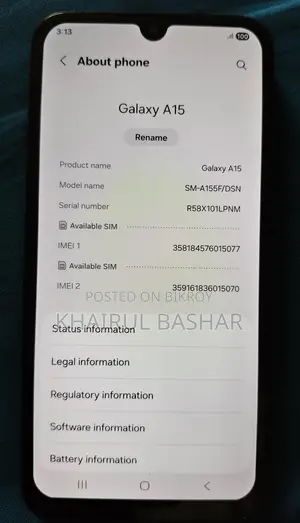 Samsung Galaxy A15 (Used)