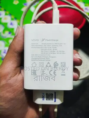 Vivo V30 Lite 80W Original Charger (Used)