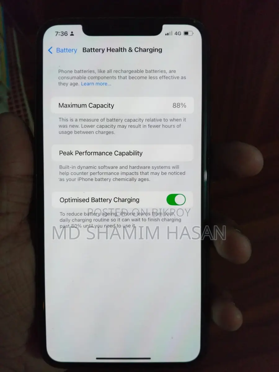 Apple iPhone 11 Pro Max ভালো কন্ডিশনে আছে (Used)