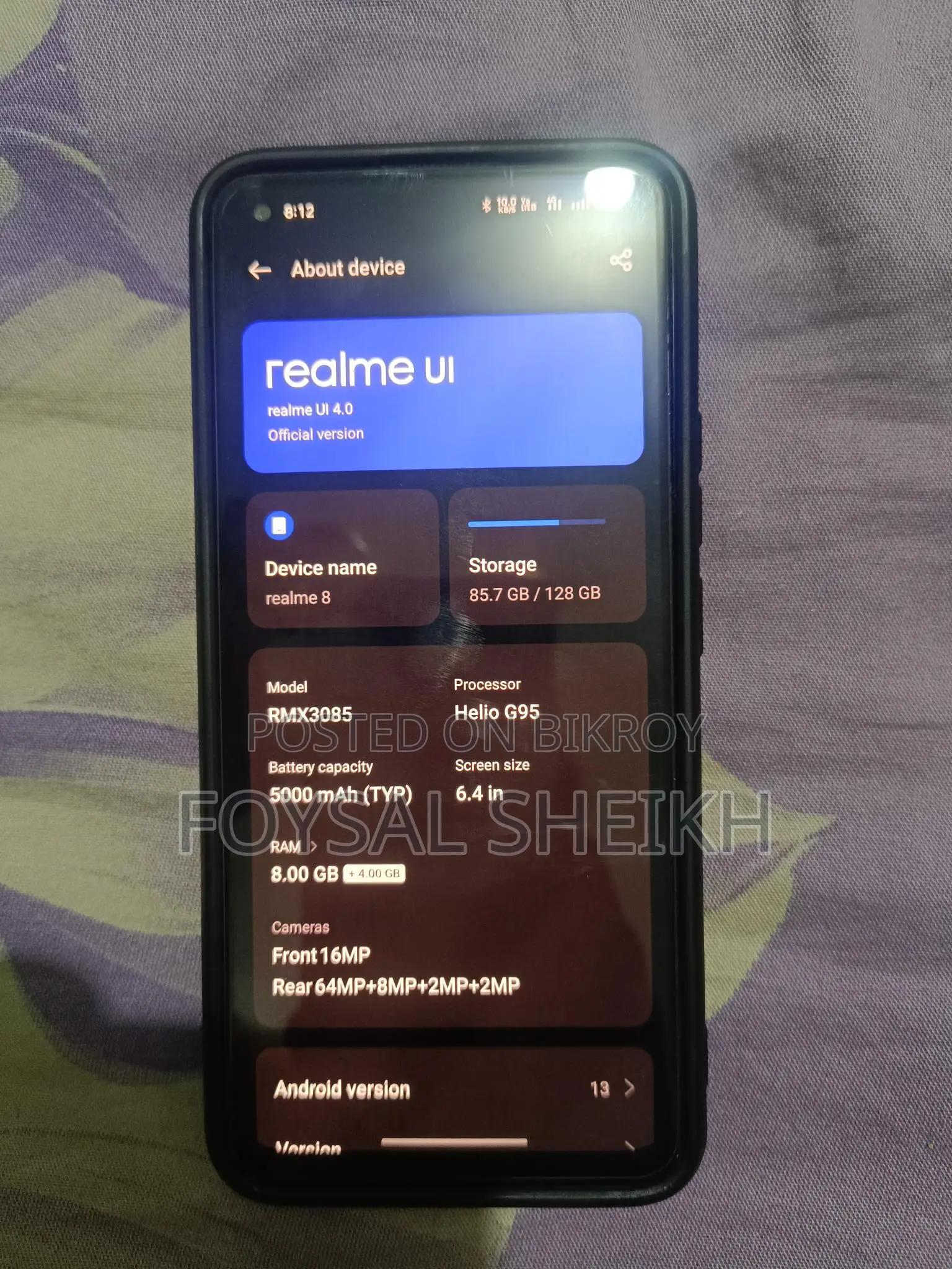 Realme 8 Dubai (Used)