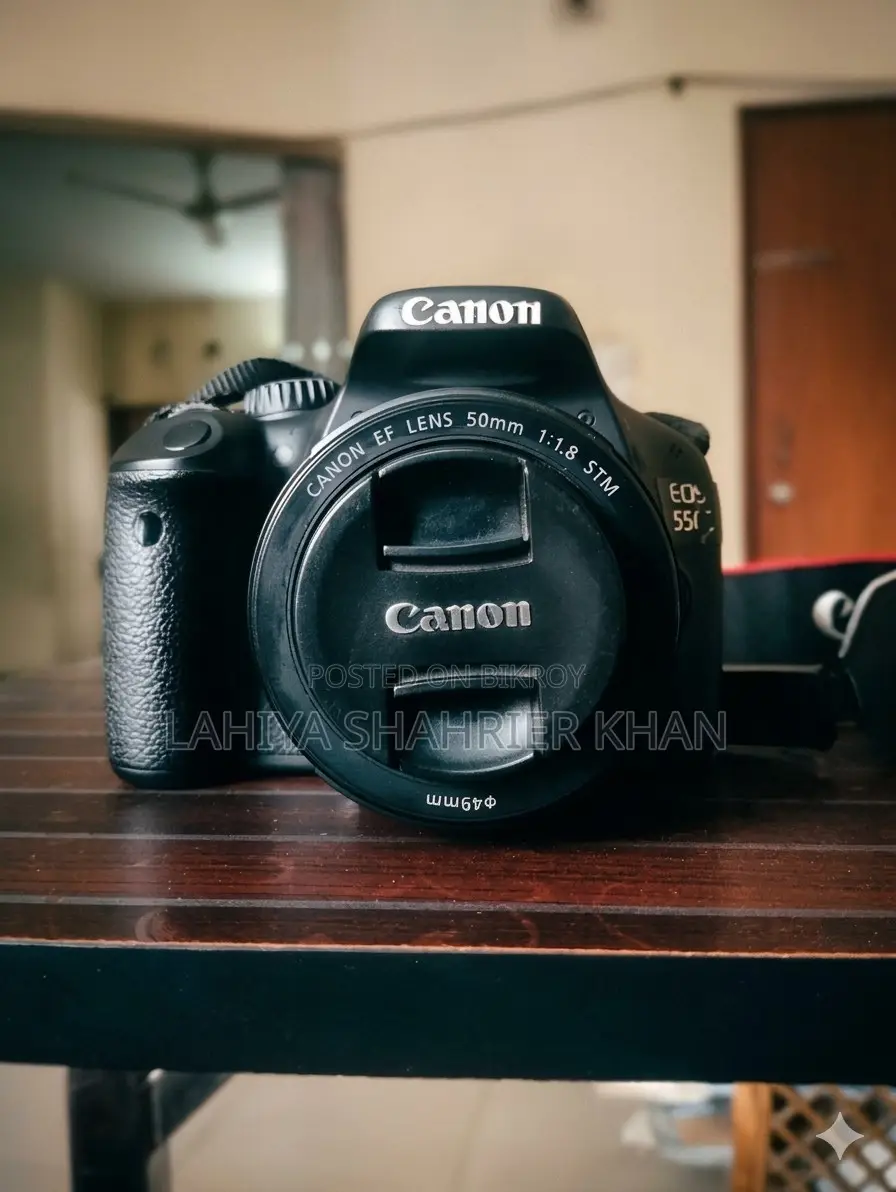 Canon EOS 550D DSLR + EF 50mm f/1.8 STM Lens