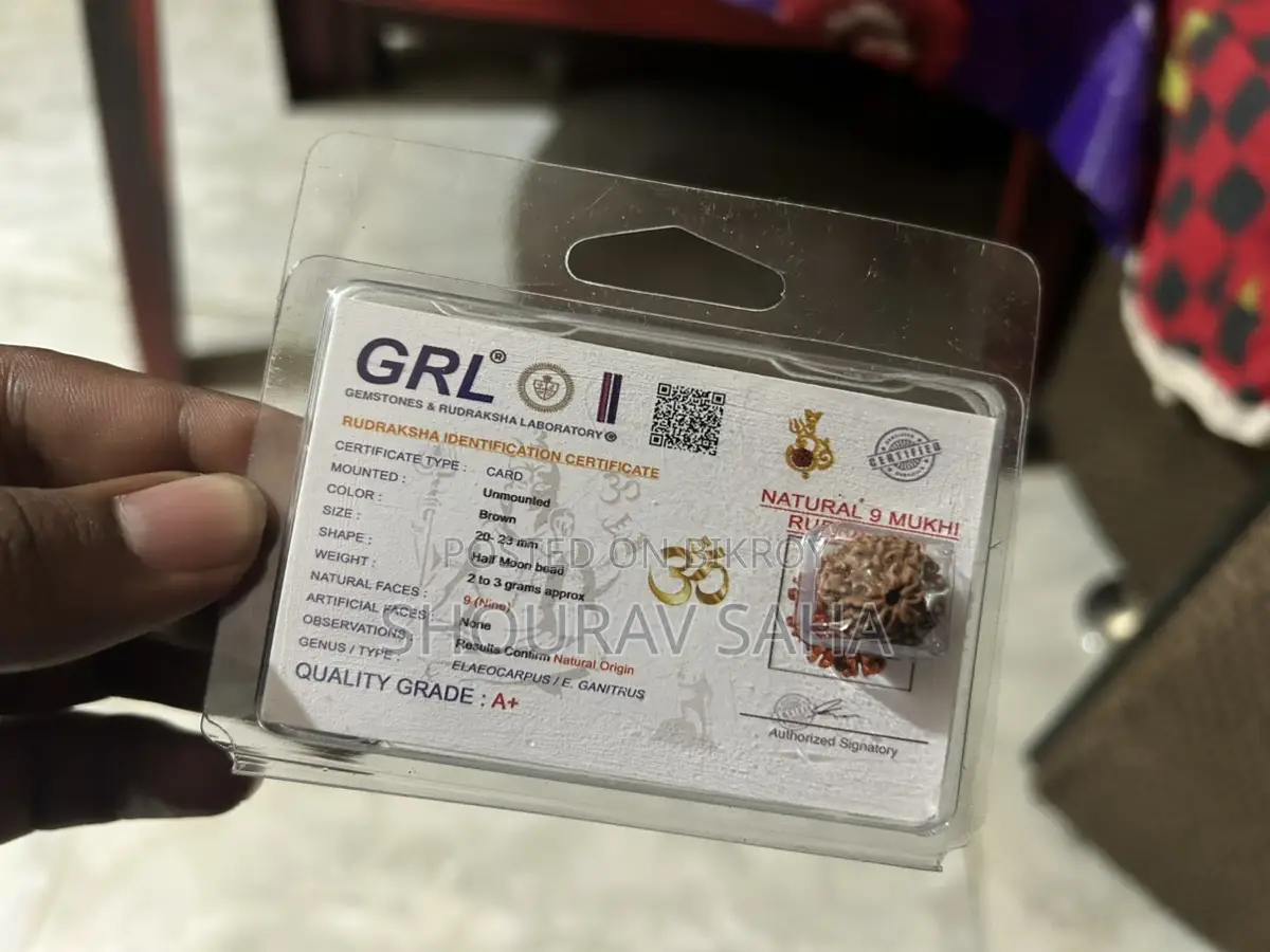 Original Nepali 8-9 Mukhi Rudraksha with Certificate – Urgent Sell