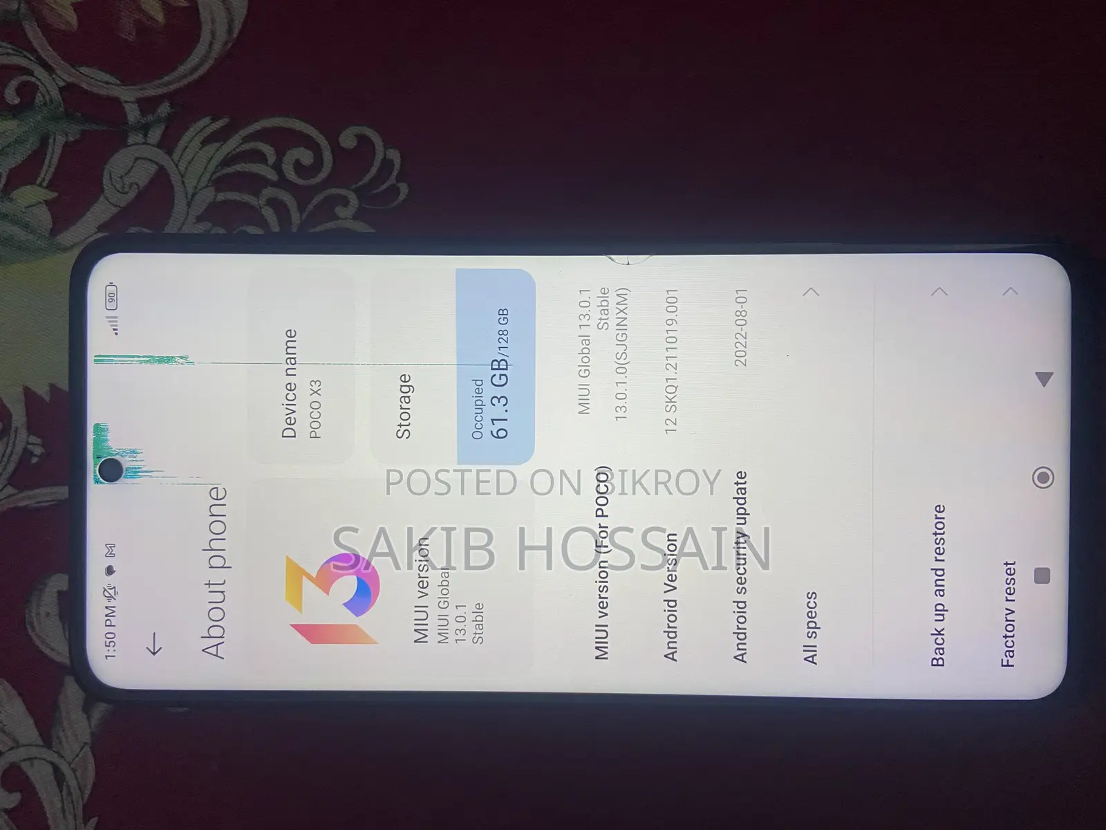 Xiaomi Poco X3 (Used)