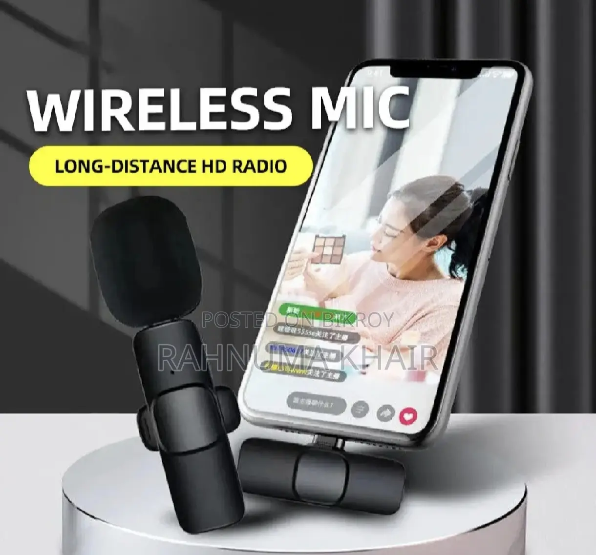 K8 Wireless (Type-C) Lavaliere Microphone - Noise cancelling