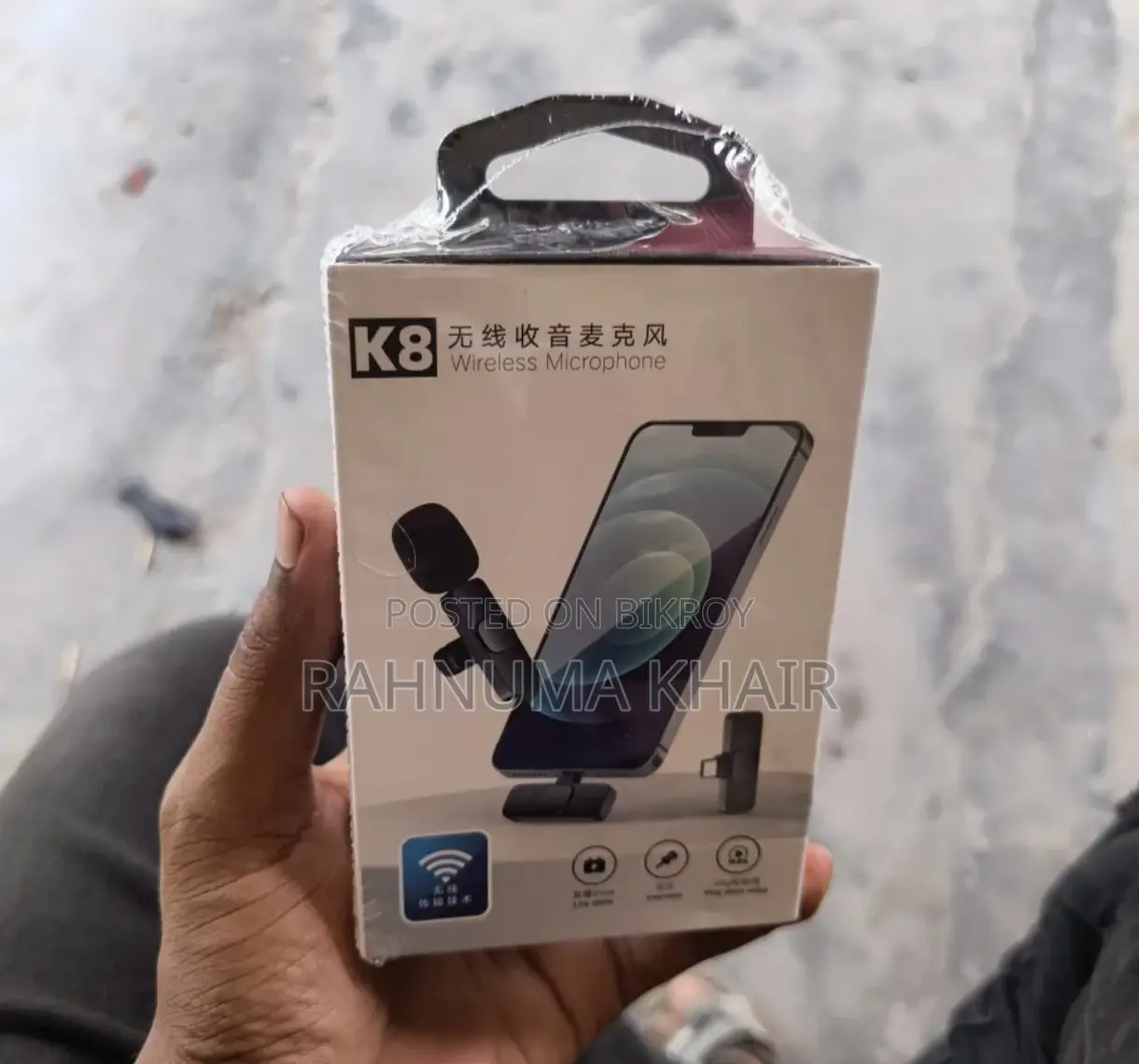 K8 Wireless (Type-C) Lavaliere Microphone - Noise cancelling