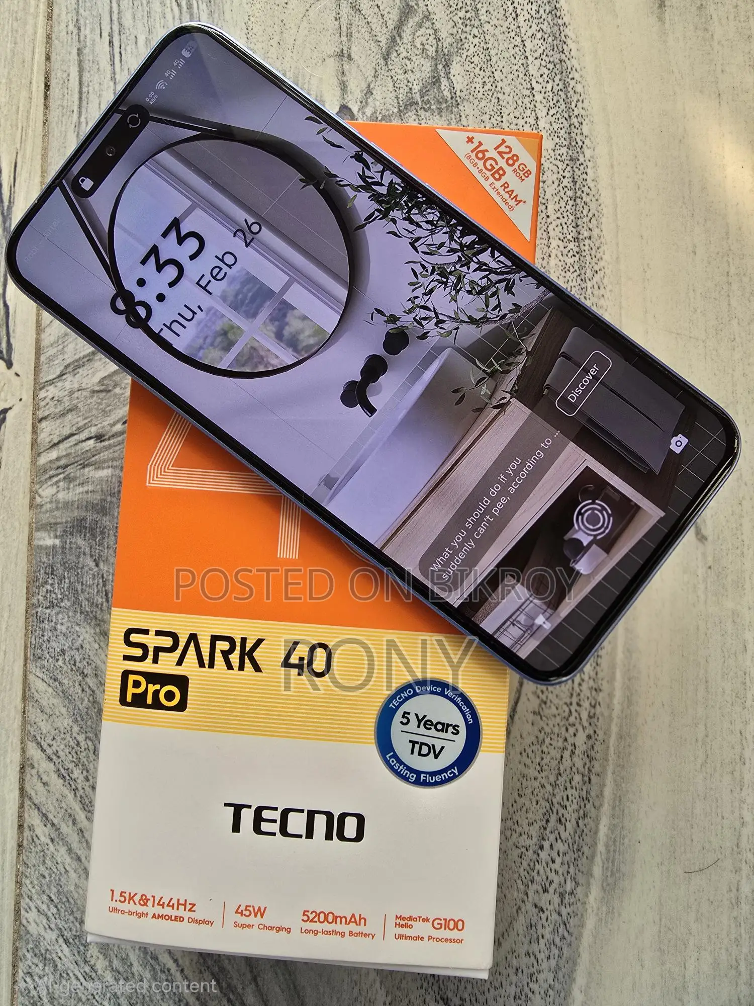 Tecno Spark 40 Pro (ব্যবহৃত)