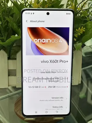 Vivo X60 t pro plus (Used)