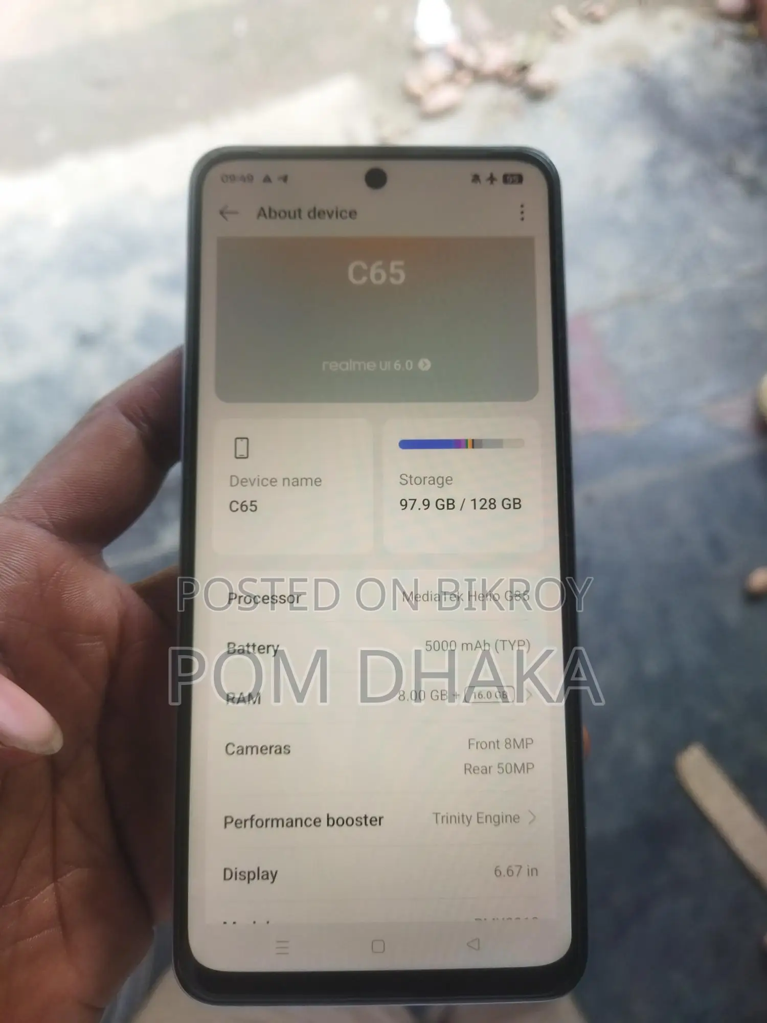Realme C65 6/128 (Used)