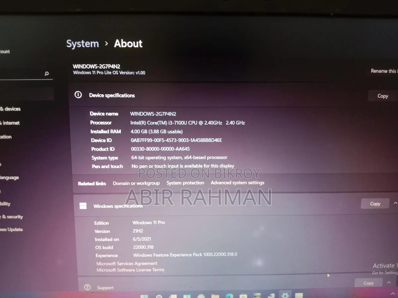 Asus_Core i3 7th Gen_Nvidia 930mx