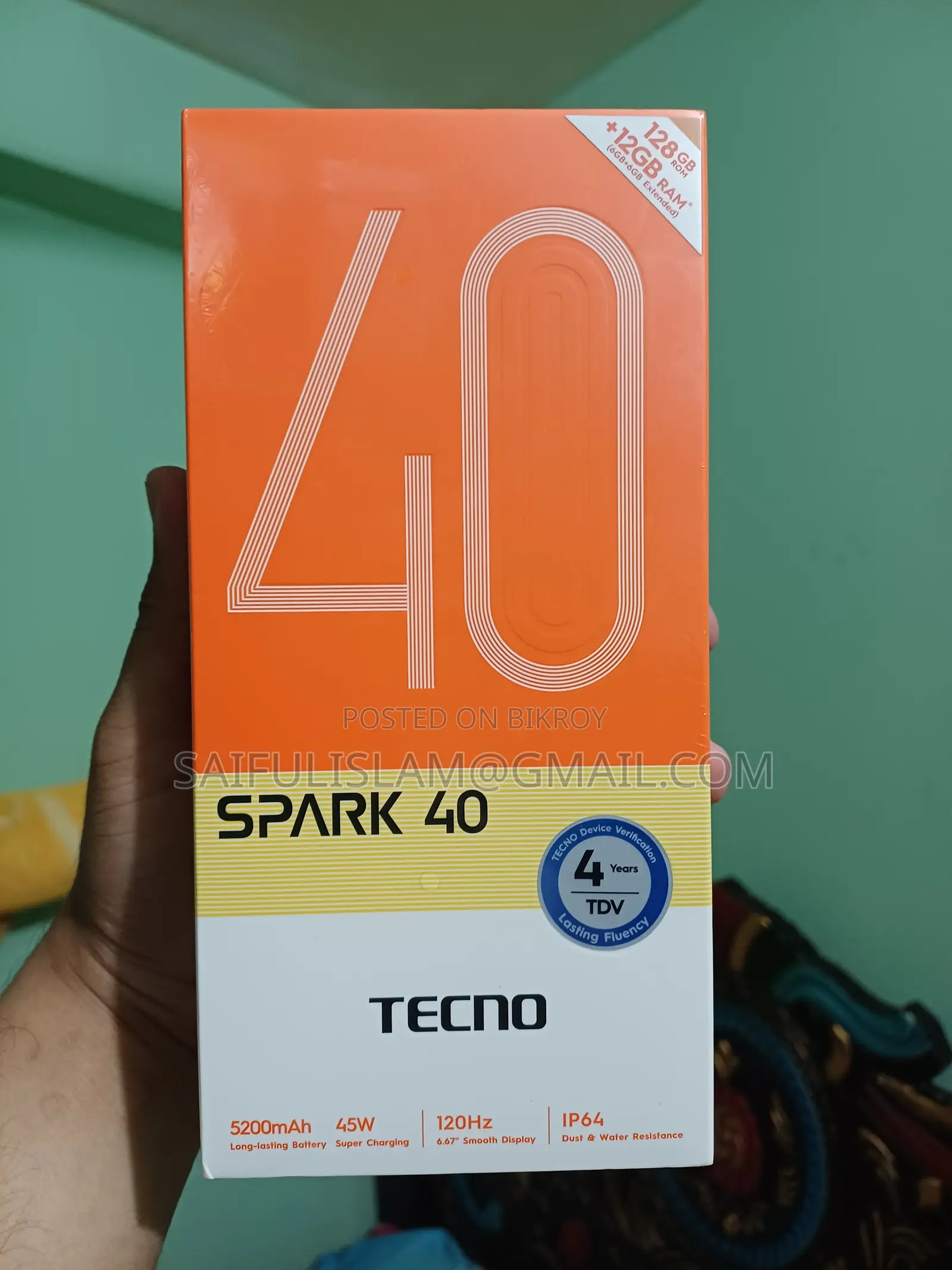 Tecno Spark-40 (Brand New)