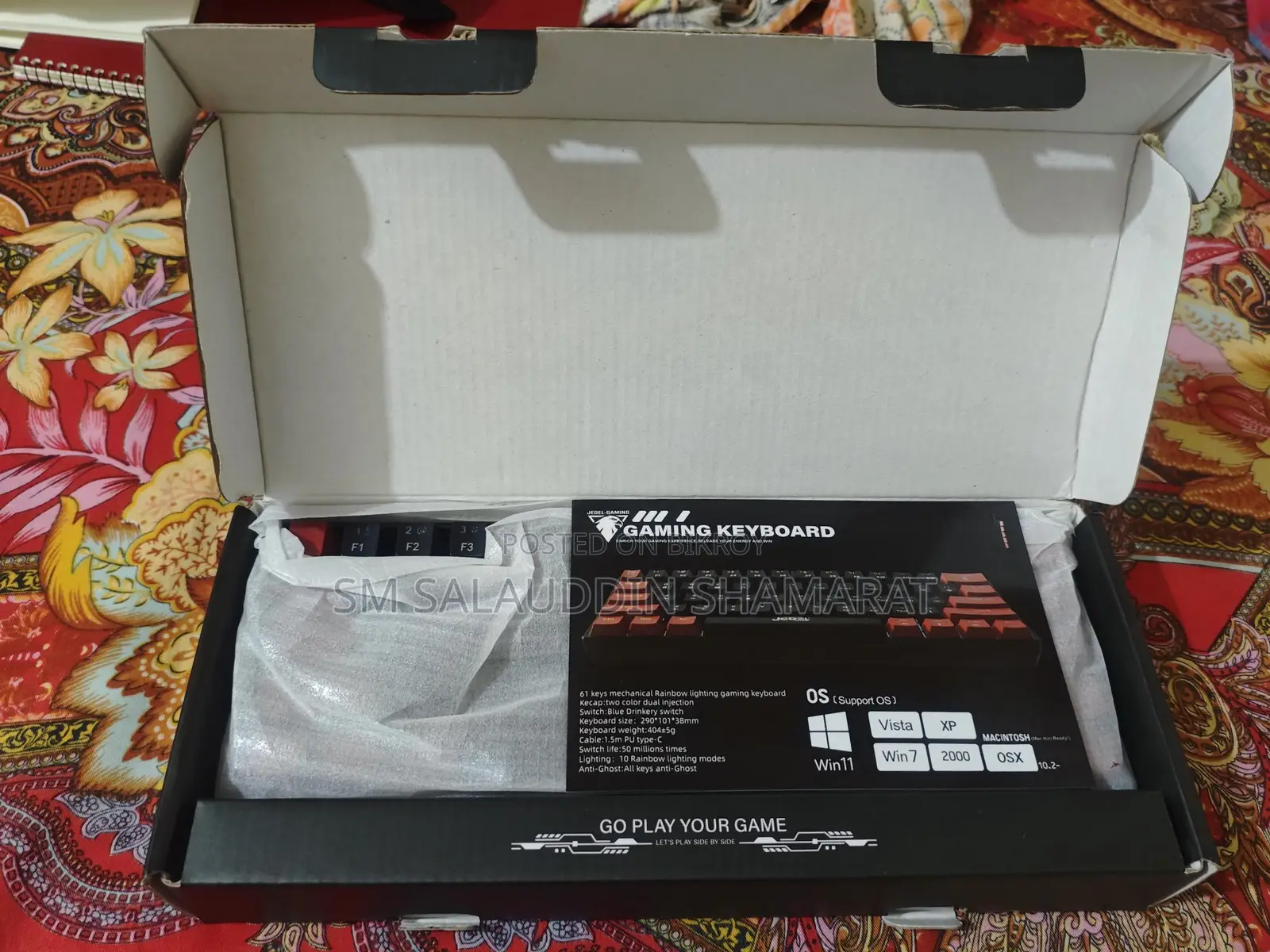 Jedel KL-69 Mechanical Keyboard Blue Switch