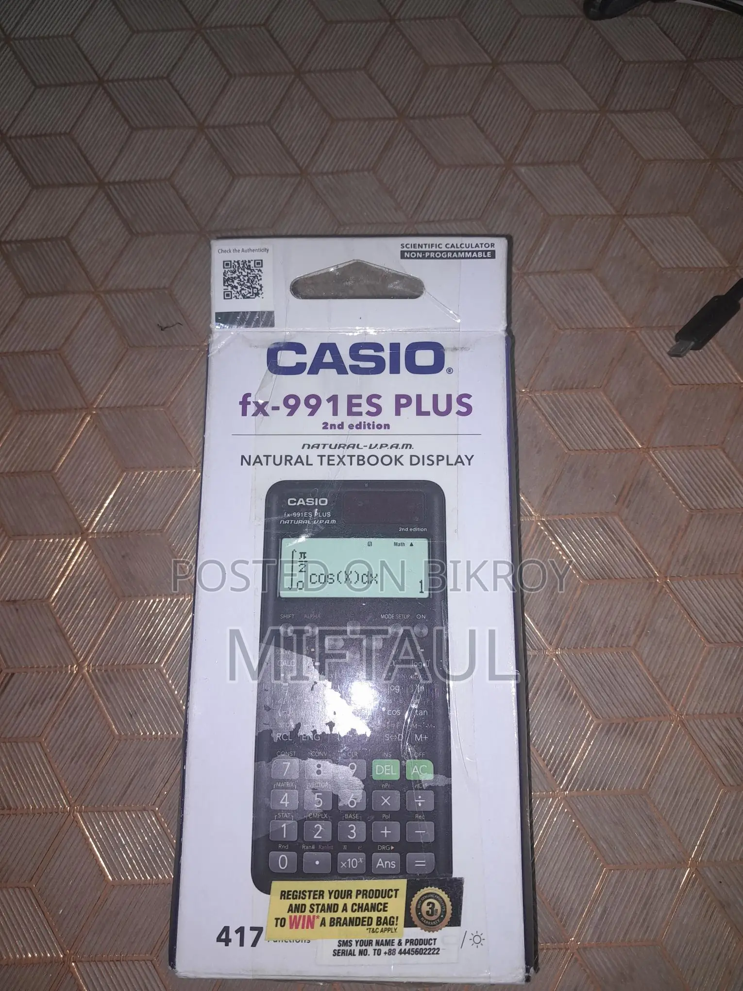 Calculator casio fx991es (plus)(orginal)