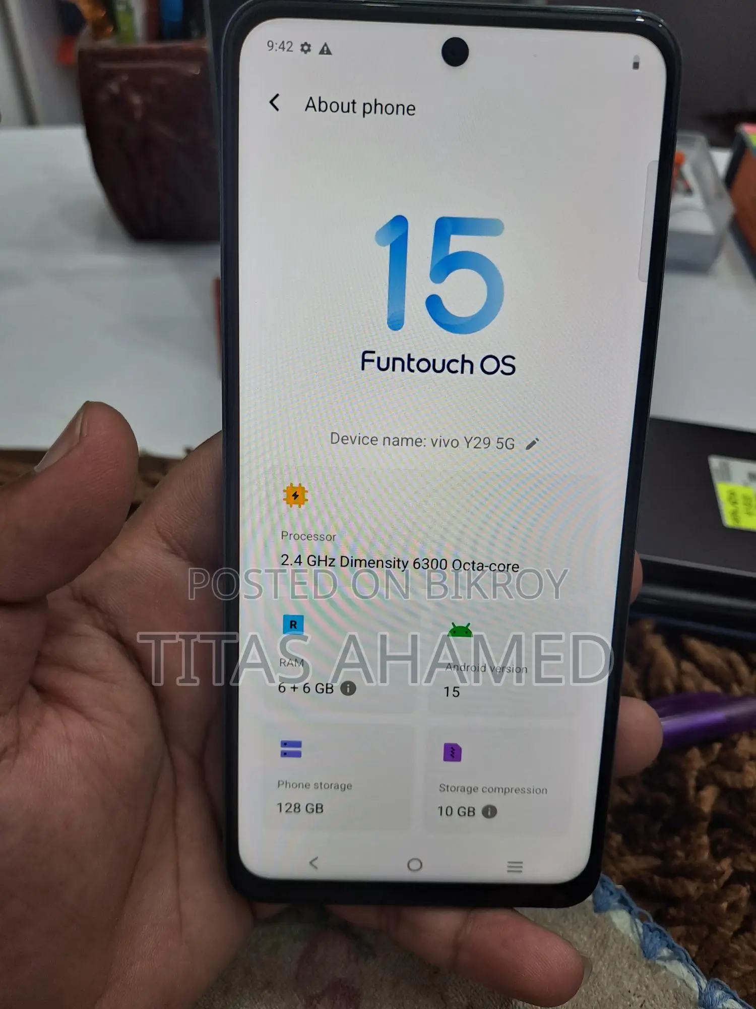 Vivo Y29 5g 6+128 fresh (Used)